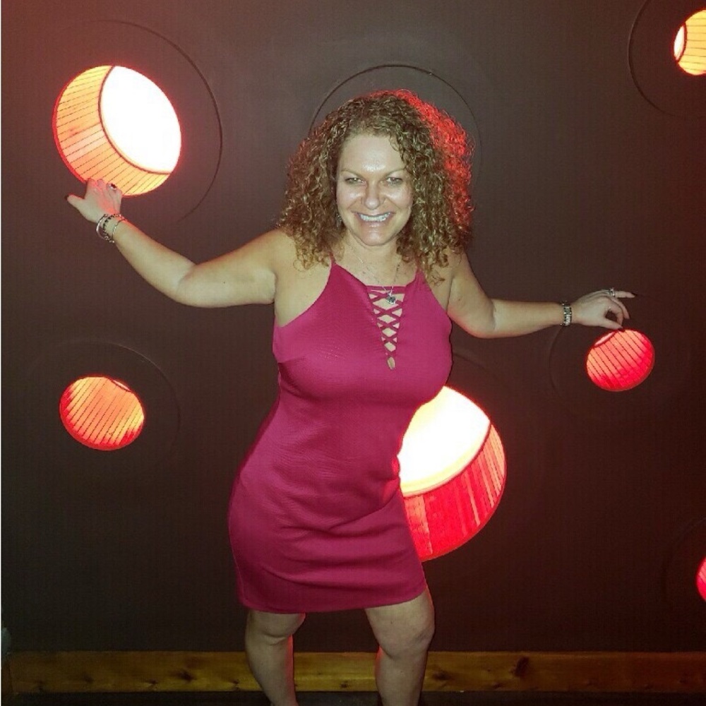 Guess dark pink dress 12